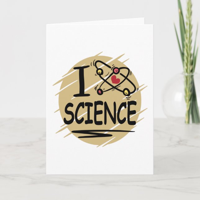 Tarjeta Me encanta la ciencia (Anverso)