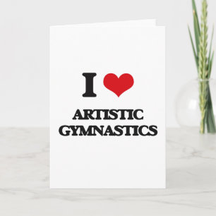 Tarjeta Me encanta la gimnasia artística