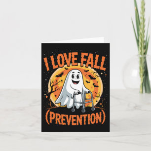 Tarjeta Me encanta la prevención de caídas Terapia física 