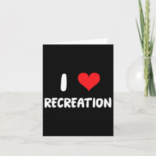 Tarjeta Me encanta la recreación - Actividades deportivas