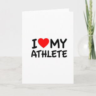 Tarjeta Me encanta mi atleta
