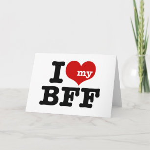 Tarjeta Me encanta mi BFF