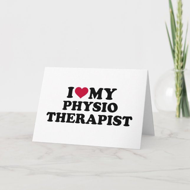 Tarjeta Me encanta mi fisioterapeuta (Anverso)