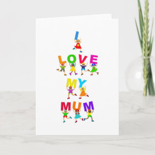 Tarjeta Me encanta mi Mamá