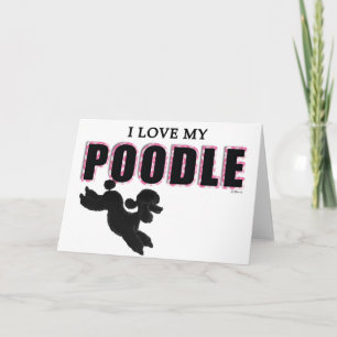 Tarjeta Me encanta mi perro negro