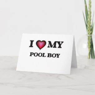 Tarjeta Me encanta mi Pool Boy