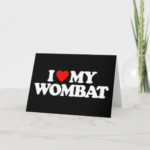 TARJETA ME ENCANTA MI WOMBAT