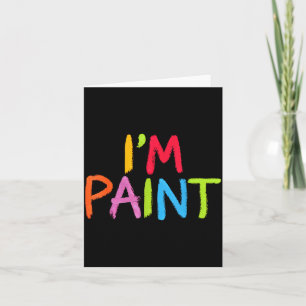 Tarjeta Me encanta pintar con los dedos - Me apasiona pint