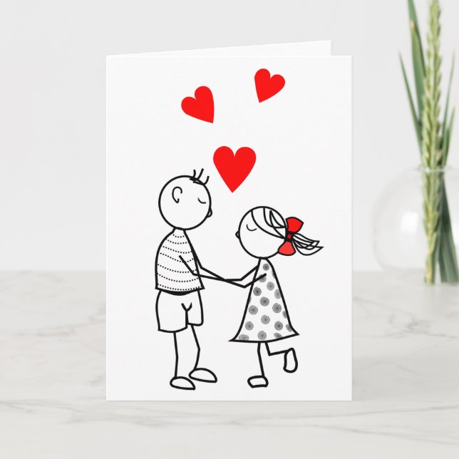 Tarjeta Me Encanta Que Te Apetecas Con Amor Pareja (Anverso)