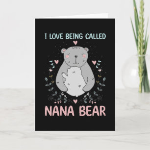 Tarjeta Me Encanta Ser Llamado Nana Bear Regalo Para Abuel