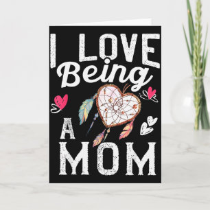 Tarjeta Me encanta ser una mamá regalo del día de San Vale