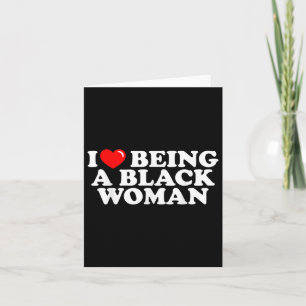 Tarjeta Me Encanta Ser Una Mujer Negra Orgullo Afroamerica