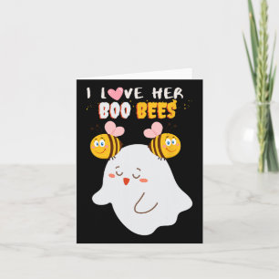 Tarjeta Me Encanta Su Boo Abejas Graciosa Pareja De Hallow