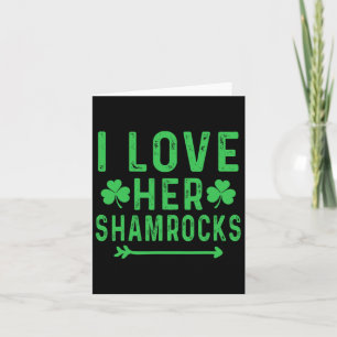 Tarjeta Me Encanta Su Camisetas Shamrock St Patricks Day M