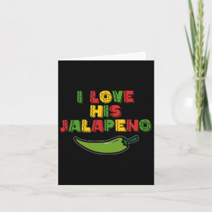 Tarjeta Me Encanta Su Jalapeno Me Encanta Su Funny Cinco D