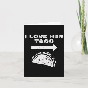 Tarjeta Me Encanta Su Pareja De Taco Que Coincide Cinco De