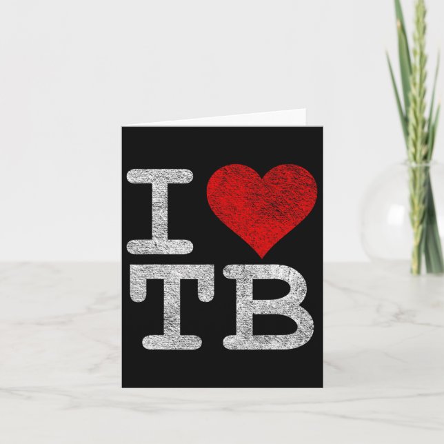 Tarjeta Me Encanta Tampa Bay I Heart Tb Florida Football (Anverso)
