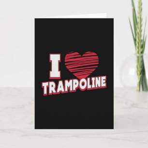 Tarjeta Me Encanta Trampoline Jumper Jump Gymnast Trampoli