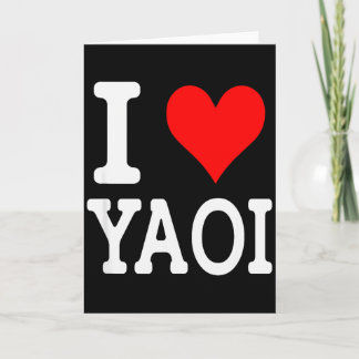 Tarjeta Me encanta Yaoi 