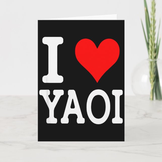 Tarjeta Me encanta Yaoi  (Anverso)