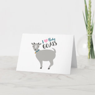 Tarjeta Me encantan las cabras