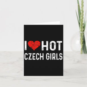 Tarjeta Me encantan las chicas calientes checas República 