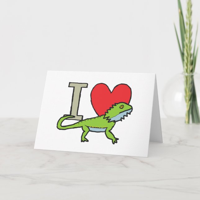 Tarjeta Me encantan los dragones con barba (Anverso)