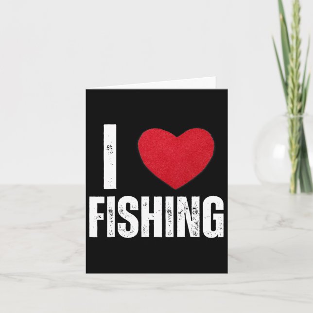 Tarjeta Me Encantan Los Regalos De Pesca Para Los Niños Qu (Anverso)