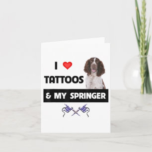 Tarjeta Me Encantan Los Tattoos Y Mi Madre Perro Springer