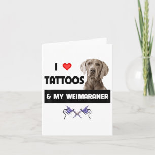 Tarjeta Me Encantan Los Tatuajes Y Mi Padre De Perro De We