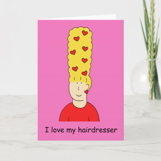 Tarjeta Me Encanto Mi Peluquería De Beehive (Anverso)