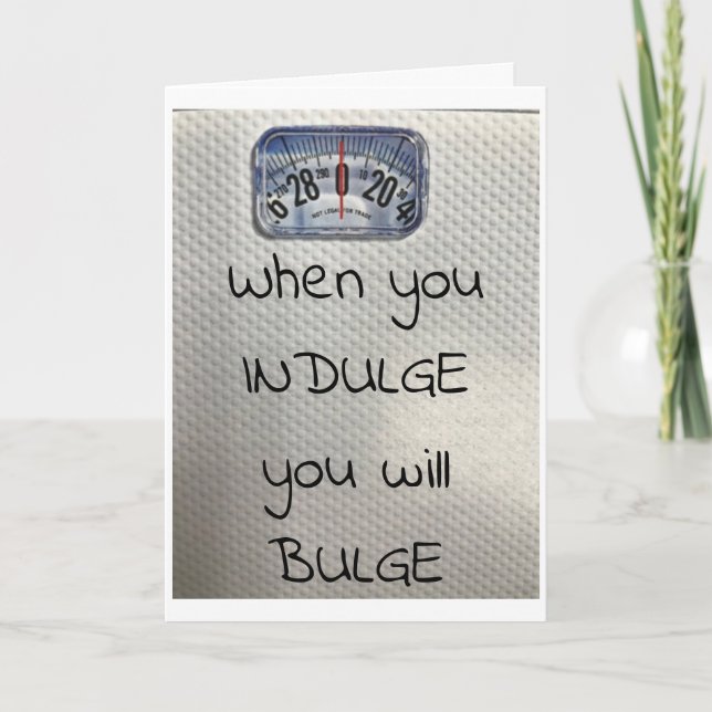 TARJETA **ME ENCONTRAMOS BAJO MISTLETO** INDULGE EN "KISSE (Anverso)