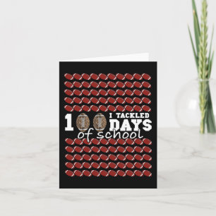 Tarjeta Me Enfrenté A 100 Días De Niños De Fútbol Escolar