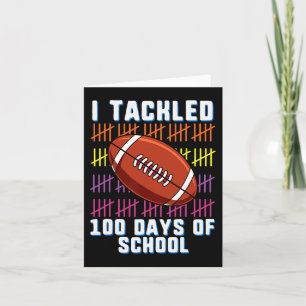 Tarjeta Me Enfrenté A 100 Días De Niños De Fútbol Escolare