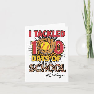 Tarjeta Me Enfrenté A 100 Días Del Colegio Softbyll Leopar