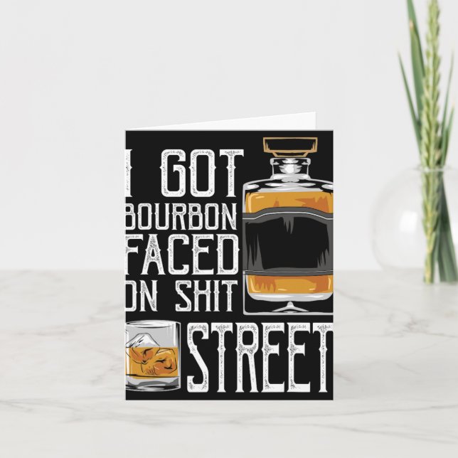 Tarjeta Me Enfrenté a la Calle Bourbon - Whisky y Bourbon (Anverso)
