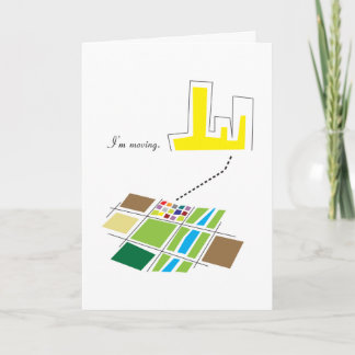 Tarjeta Me estoy mudando.