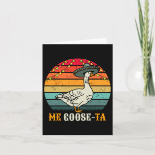 Tarjeta Me Ganso Ta Hombres Mujeres Niños Retro Español G