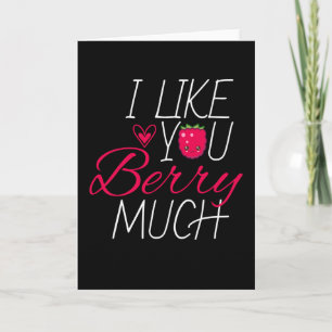 Tarjeta Me Gusta Berry Mucho Fruto Frambuesa