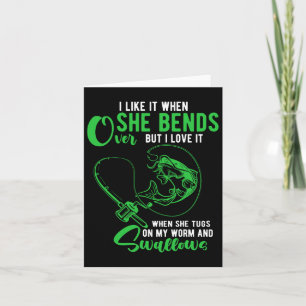 Tarjeta Me Gusta Cuando Se Aprecia Por La Pesca Graciosa.