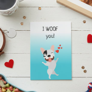 Tarjeta Me Gusta El Aniversario Del Perro De Amor