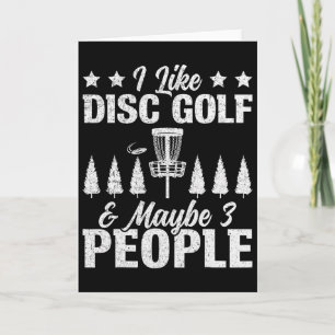 Tarjeta Me gusta el golf de disco - Diseño de croquis de g