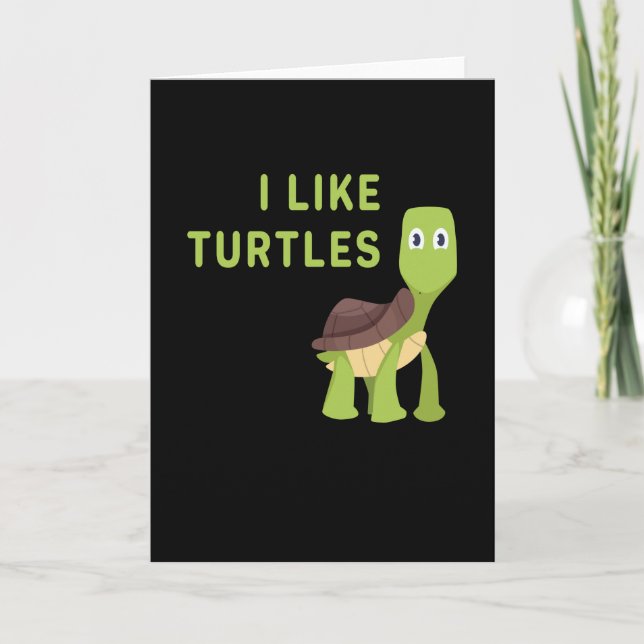Tarjeta Me Gusta El Reptil De Tortugas (Anverso)