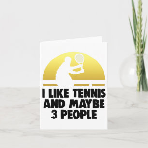 Tarjeta Me Gusta El Tenis Tal Vez 3 Camisas De Tenis Tee