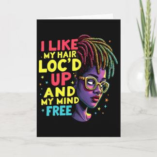 Tarjeta Me Gusta Mi Cabello Con Trenzas Y Mi Mente Libre M