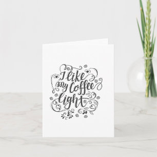Tarjeta Me Gusta Mi Café Ligero