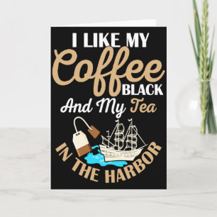 Tarjeta Me Gusta Mi Café Negro Profesor De Historia Negra