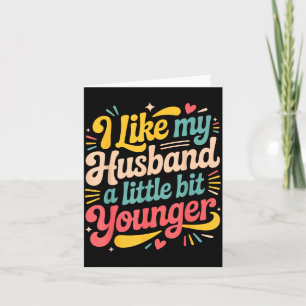 Tarjeta Me Gusta Mi Esposo Un Poco Más Joven Mujeres Diver