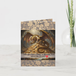 Tarjeta Me gusta mi tesoro y tal vez una persona (tú)