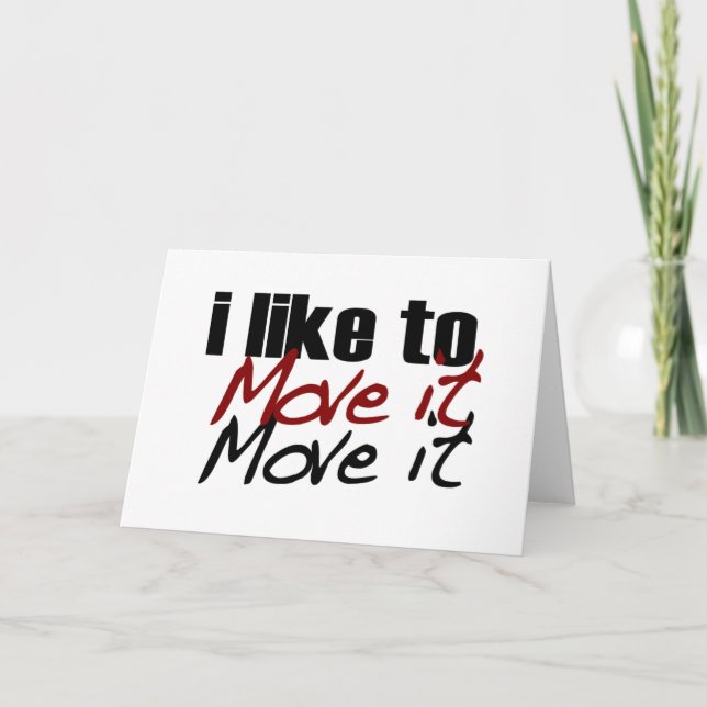 Tarjeta Me Gusta Moverlo (Anverso)